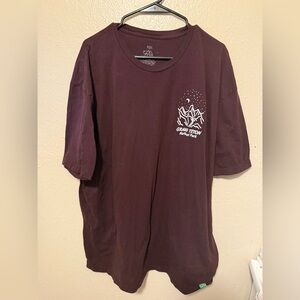 Grand Teton Burgundy Short Sleeve Tee